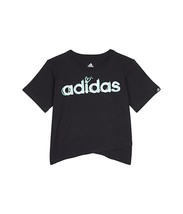 Adidas Big Girls Short Sleeve Crossover Graphic Tee, Size Medium 10/12 - $13.78