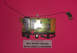 PLAYSTATION 3 (PS3) WIFI BOARD, CABLE &amp; ANTENNA - CECH-G01 - £4.39 GBP
