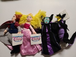 Disney Store Sleeping Beauty Maleficent Dragon Aurora Bean Plush Toy NWT Vintage - £15.66 GBP
