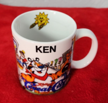 1998 Kellogg&#39;s Cereal City USA Ceramic Cup / Mug &quot;KEN&quot; Tony The Tiger To... - $9.49