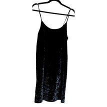 Victoria’s Secret Black Crushed Velvet Slip Dress 370271-DL3 Women Size XS Strap - £15.07 GBP