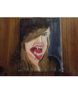 Painting  entitled &quot;My Daughter-Just One Bite&quot; Unknown Artist - $19.55 CAD
