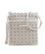Color: CLASSIC WHITE - Blossomita Handbag With Cutout Flower Design - $41.90 CAD