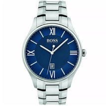 Hugo Boss Men&#39;s Governor Blue Dial Watch - 1513487 - £121.48 GBP
