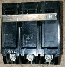 General Electric 3Pole 15a Bolt-in Circuit Breaker Type THQB32330 TESTED - $18.99