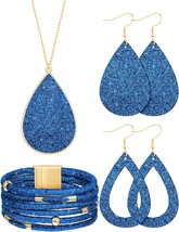  4 Pieces Women&#39;s Glitter Jewelry set - £21.83 GBP