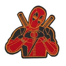 DEADPOOL IRON ON PATCH 3" Funny Heart Sign Comic Book Superhero Embriode... - $3.50