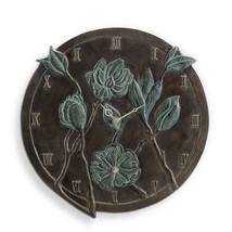 SPI Home Flower Wall Mounted Garden Clock and Thermometer 16.5&quot; x 16.0&quot; x 2.0&quot; - £136.53 GBP
