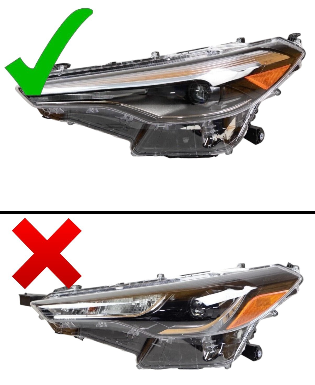 Nice! 2022-2025 Toyota Corolla Cross LED DRL MID Headlight Left Driver Side OEM Item image 2
