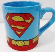 Superman Blue Costume Sparkle Mug TM &amp; DC Comics 2011 NEW 12 Ounces - $24.01