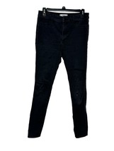 Abercrombie &amp; Fitch Women Jeans Slim Fit Mid-Rise Stretch Denim Black Size 28X29 - £14.27 GBP