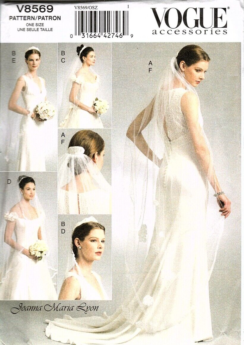 Primary image for Vogue Accessories V8569 Joanna Lyon Bridal Headpieces, Veils Sewing Pattern