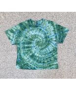 Gildan Men’s Green Blue Spiral Ice Tie Dye Short Sleeve Shirt Size 2XL - $374.50 MXN