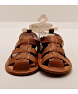 Rising Star Infant Baby Brown Sandals Summer Shoes 9-12 Month Year Old - $171.54 MXN