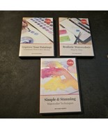 CRAFTSY 3 DVD LOT PAINTING WITH WATERCOLORS REALISTIC IMPROVING MIXING S... - $34.60
