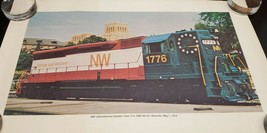Norfolk &amp; Western Railroad Bicentennial Symbol Unit 1776. EMD SD-45 Print - May  - £36.27 GBP
