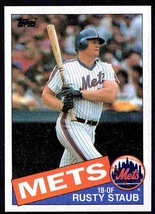 New York Mets Rusty Staub 1985 Topps Baseball Card #190 nr mt - £0.37 GBP