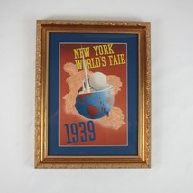 Original Vintage Poster New York World Fair 1939 Goddess Libertas Globe Atherton - £2,359.06 GBP