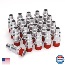 GASHER 3/8 Inch Body Size M-Type Plug 1/4 Inch Male Pneumatic Plugs 20 Pack - $47.09