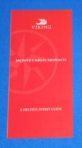 *Brand New* Cool Viking Cruise Monaco Monte Carlo Map Brochure *Great Reference* - £3.95 GBP