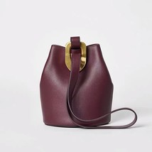 Big Sales Famous  Designer Leather Bucket Bag hide  Buckle Women&#39;s  Small Bucket - £159.46 GBP