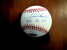 Gary Sheffield 290 36 121 2004 Yankees Signed Auto L/E Oml Baseball Sheff Elite - £117.31 GBP