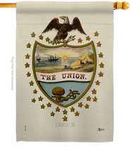 Coat Of Arms Oregon House Flag States 28 X40 Double-Sided Banner - $36.97