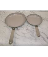 Green Life Dream 8 and 10-Inch Frypan Set. TAUPE.   Great condition! - $56.34 CAD