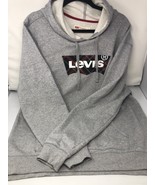Levi&#39;s Gray Nitch Fleece Plaid Logo Hoodie, Men&#39;s Size XL Fleece Lined ,... - €50,66 EUR