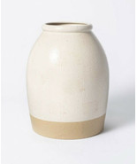 Studio McGee 11”x8” Crock Stoneware Vase Beige | Treshhold - £50.60 GBP