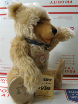 VIntage STEIFF TEDDY BABY 14&quot; REPLICA 1930  0176/35 Signed 1986 H.OTTO B... - £59.57 GBP