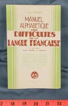 Balbigny Manuel Alphabetique Des Schwierigkeiten De La Langue Francaise Vtg Dq - £49.79 GBP