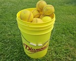 ASA Softballs Lot of 31 &amp; Diamond Sports 6-Gallon Ball Bucket - $98.95