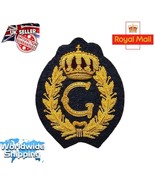 Bullion Embroidered Ralph Alphabet &quot;G&quot; Red Crown Blazer &quot;Handmade&quot;Bullio... - $23.99