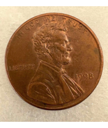 1998 No Mint Close AM Lincoln Penny with Thick, Flat Letters on Both Sides - $235.62