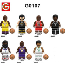 7PCS/Set Of NBA Star PVC Doll Building Blocks LEGO Gift - £14.14 GBP
