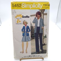 Vintage Sewing PATTERN Simplicity 5452, Jiffy Knit Misses 1972 Simple to... - $17.42