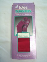 Totes Toasties Stretch Gloves Winter Driving Gloves One Size Red - £8.81 GBP