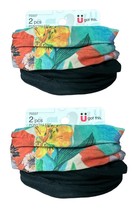Lot of 2 Scunci Luxe Feel Seamless Comfort Ponytailers 2 PC Black Multi - £7.81 GBP