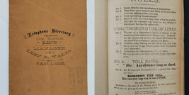 1915 antique TELEPHONE DIRECTORY grafton NH early RULES INSTRUCTIONS NAM... - $123.70