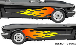 Hot Rod Fender Flames Fire Bopper Chopper Car Truck Auto Vinyl Decal Sticker - £7.06 GBP+