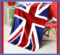 USA UK & Canada Flag of our Nation Soft and Absorbent Large Cotton Beach Towel image 3