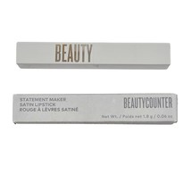 Beautycounter Fearless Satin Lipstick 0.06 Oz Statement Maker NIB Full Size - $15.84