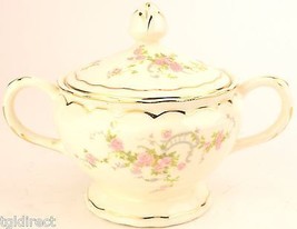 Pope Gosser Princess Pattern Sugar Bowl With Lid Replacement China Dinnerware - £22.91 GBP