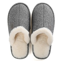 Men Winter Slippers Indoor Casual Warm Plush  Cotton  Home Soft Slippers Women A - £28.87 GBP