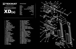 Tek Mat Springfield .45 ACP 9MM XD(s) Armory Gun Cleaning Bench Mat Mous... - $428.94 MXN