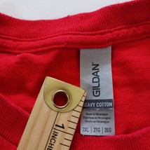 Gildan Heavy Cotton CHESTER BARBEQUE Men's Red Cotton T-Shirt Employee Size 2XL image 3