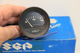 US Marine made by Faria 8-16 Volt Meter NOS in Open Suzuki Marine Incorrect Box - $24.47