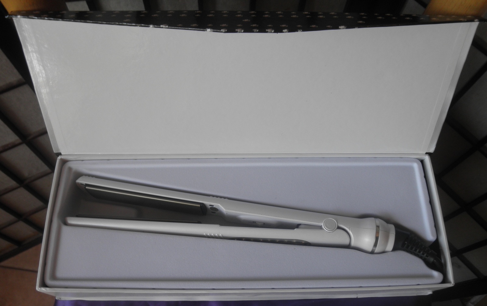 amour classic white crystal 1.7"  hair straightener nib. white or black limited  - $52.66