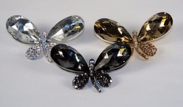 Ladies Brooch/Pin Pretty Dragonfly, Large Gemstone Wings ~ 3 Colors NEW #5470010 - £8.61 GBP